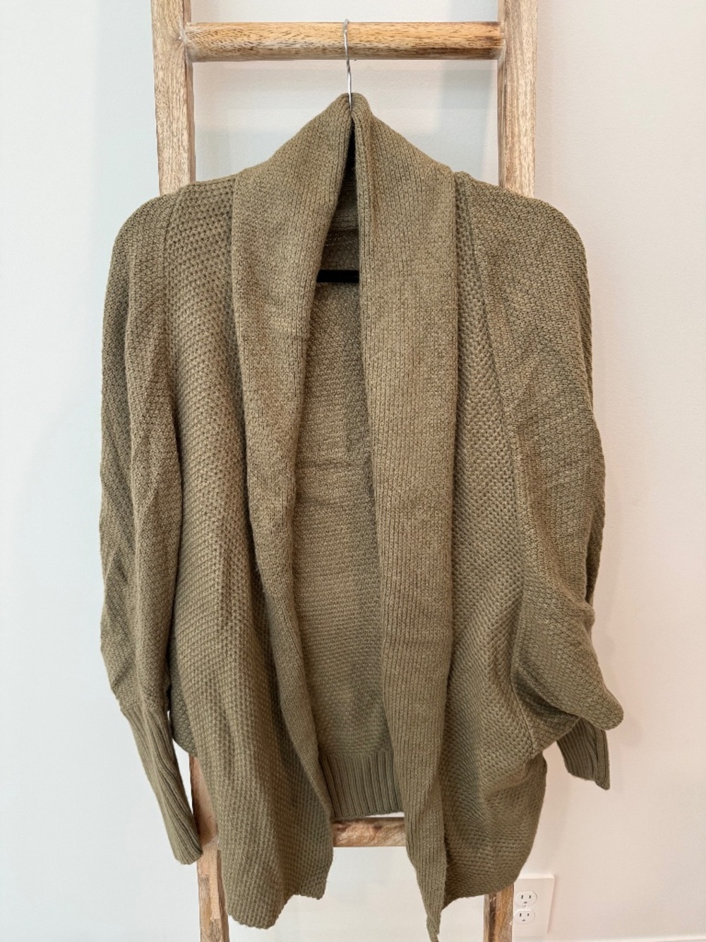 Olive Batwing Cardigan